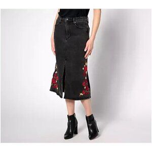 Driftwood Jeans Embroidered Piper Skirt - Lovers Lane Reg 14 A631298